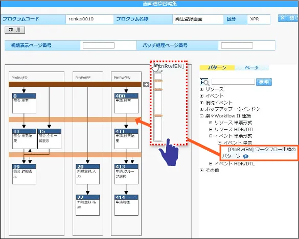 ワークフロー申請のパターン