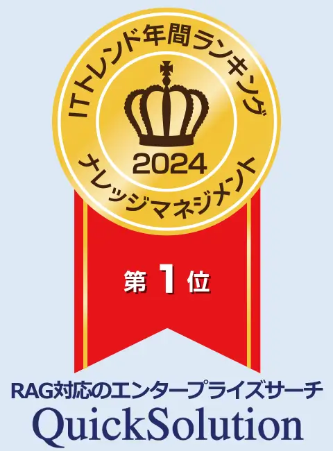 ITトレンド年間ランキング2024 ナレッジマネジメントツール部門第1位